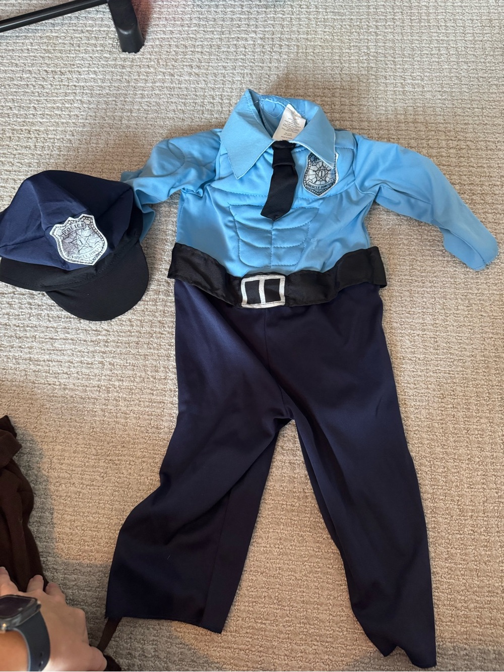 12-24 mth toddler muscle Police Costume -